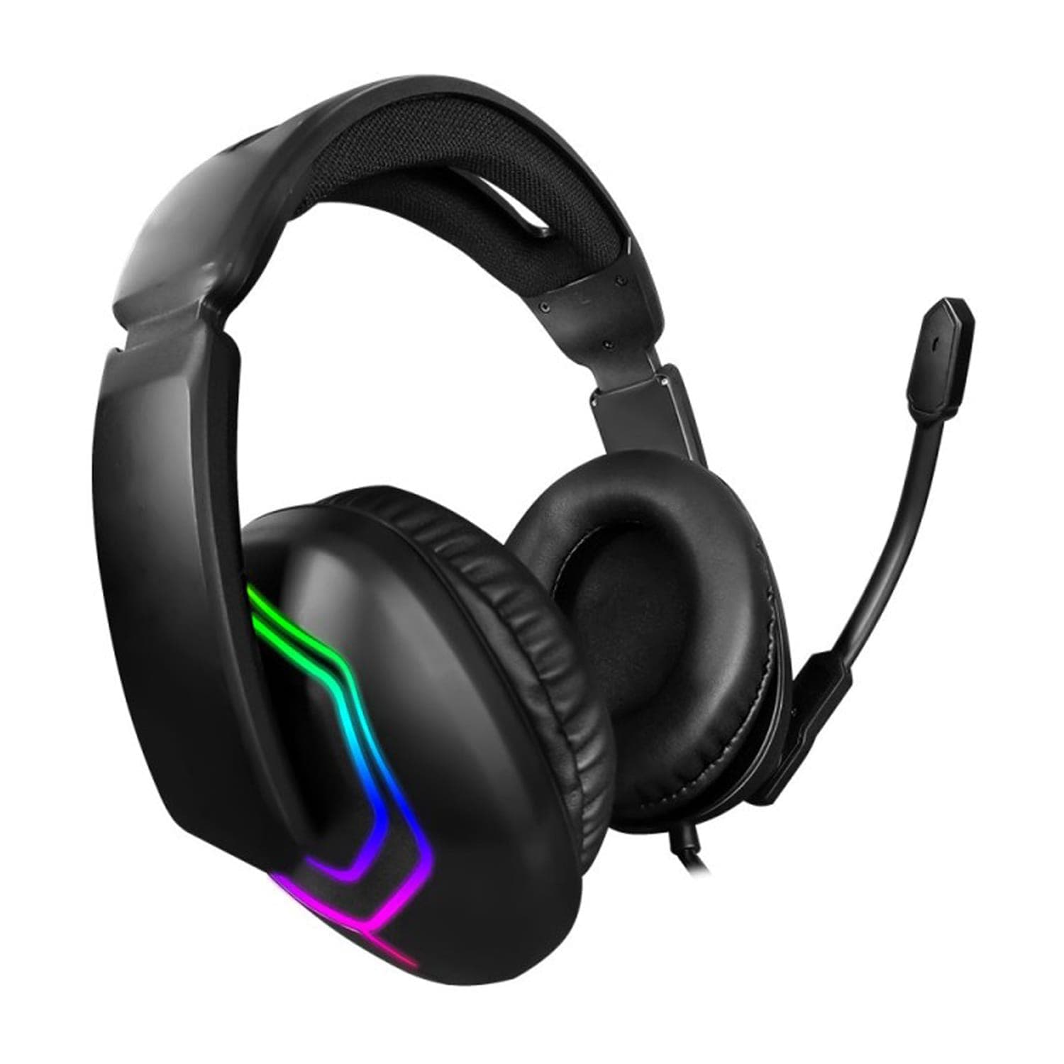 سماعة رأس تراندز للألعاب RGB سلكية TR-HS917 (أسود)