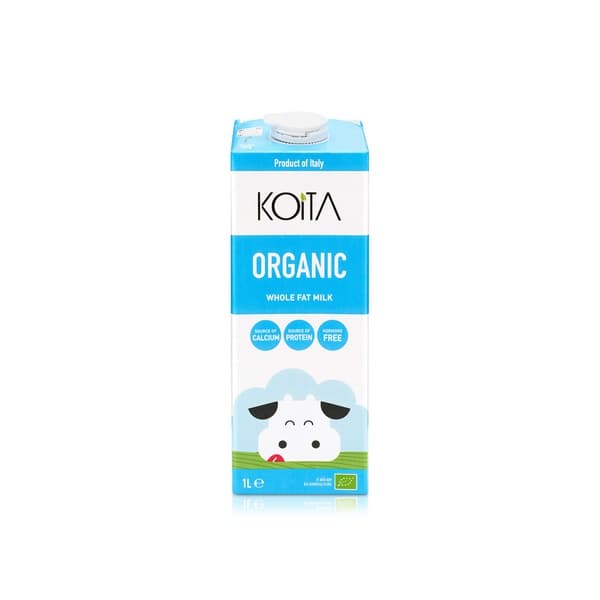 Koita Organic Whole Milk with Vitamin A & D3, 1 Litre